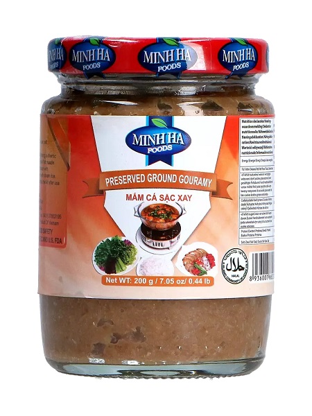 Pesce Gouramy fermentato (Parà) in crema - Minh Ha 200g.  Pesce Gouramy fermentato (Parà) in crema - Minh Ha 200g.